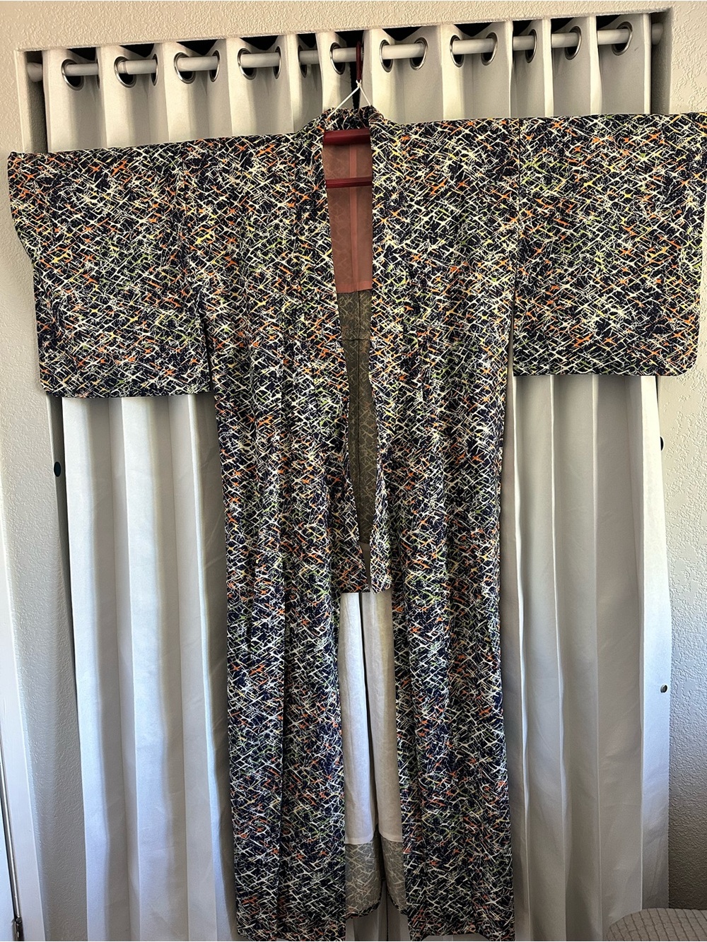 Women's Printed Kimono Robe - Multicolor